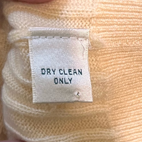 Fairway & Greene - Men’s Medium - 100% Italian Cashmere Zip Up Sweater -Yellow - Picture 6 of 10